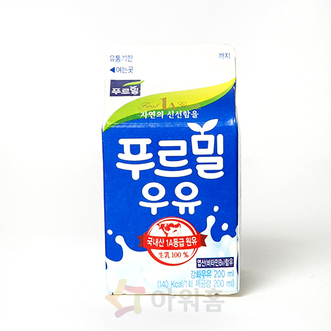 푸르밀우유(흰우유) 푸르밀 EA(200㎖)