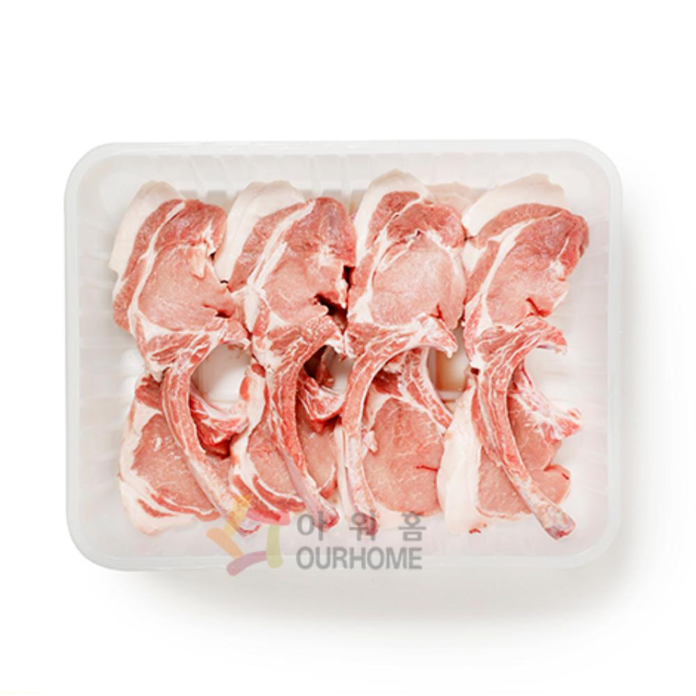 [아워키즈] (돼지고기)뼈등심(보성녹돈)(냉장) PK.(개당250~350g/10ea_국내산)